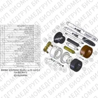 Стартовый набор, 3,2 мм, 22 мкл, жидкости Включает набор упаковочных инструментов, 5 роторов в сборе и 2 комплекта запасных прокладок и колпачков
