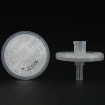Фильтрующая насадка, d пор 0,45 мкм, d мембраны 25 мм, поливинилиденфторид PVDF гидрофильный, 100 шт., Импорт, C0000292