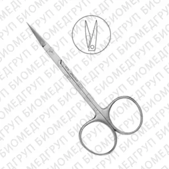 Ножницы хирургические прямые Iris, 115 мм